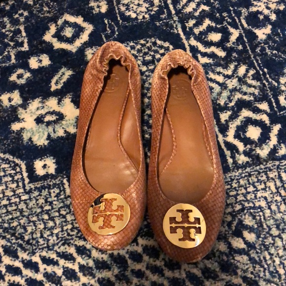 Used python Tory Burch flats - Picture 1 of 2